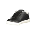 Black Polyurethane Men Sneaker