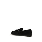 Black Calf Leather Bos Taurus Slip-On Loafers