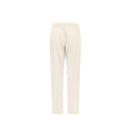 White Polyester Casual Pants