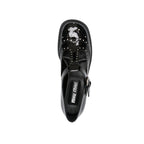 Black Calfskin Ballet Flats