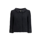 Black Wool Biker Jacket