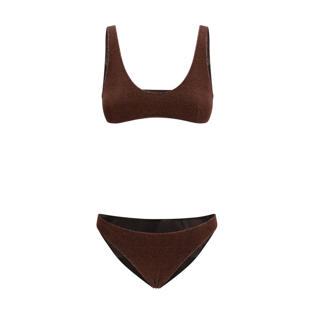 Brown Polyamide Bikini