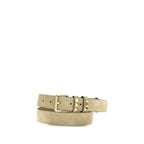Beige Calf Leather Bos Taurus Regular Belt