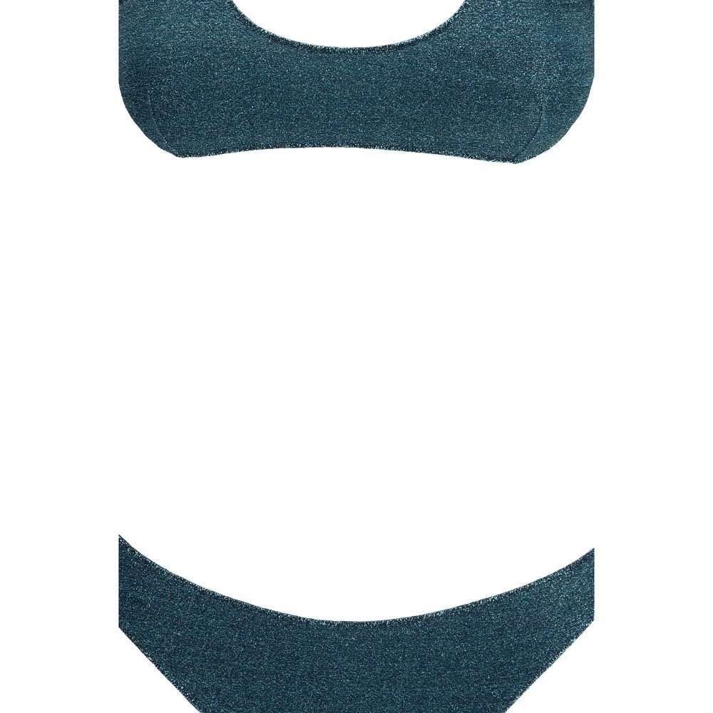 Blue Polyamide One-Piece Swimsuit