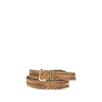 Beige Calf Leather Bos Taurus Regular Belt