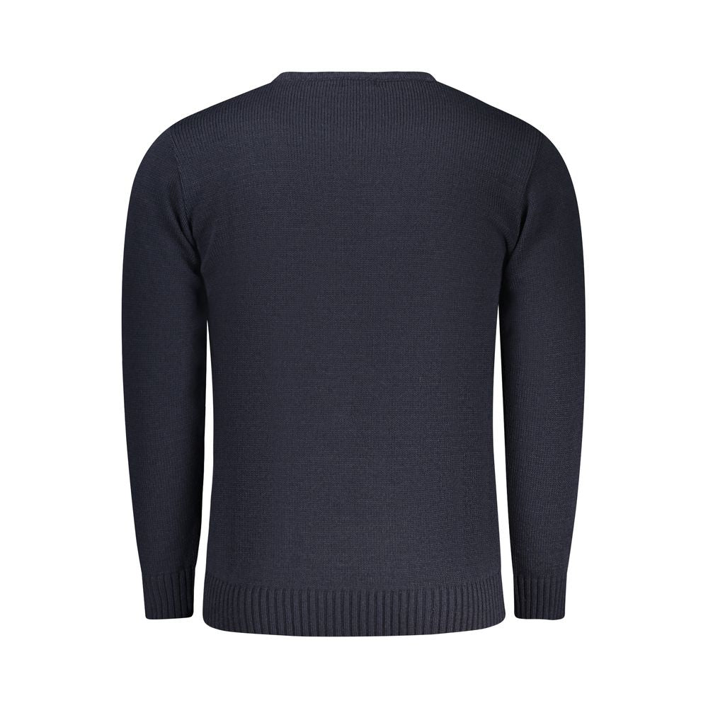 Blue Acrylic Men's Sweater