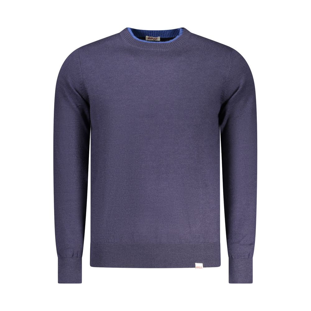 Blue Polyester Men's Sweater