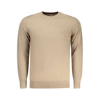 Beige Polyester Men Sweater