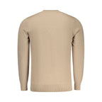 Beige Polyester Men Sweater