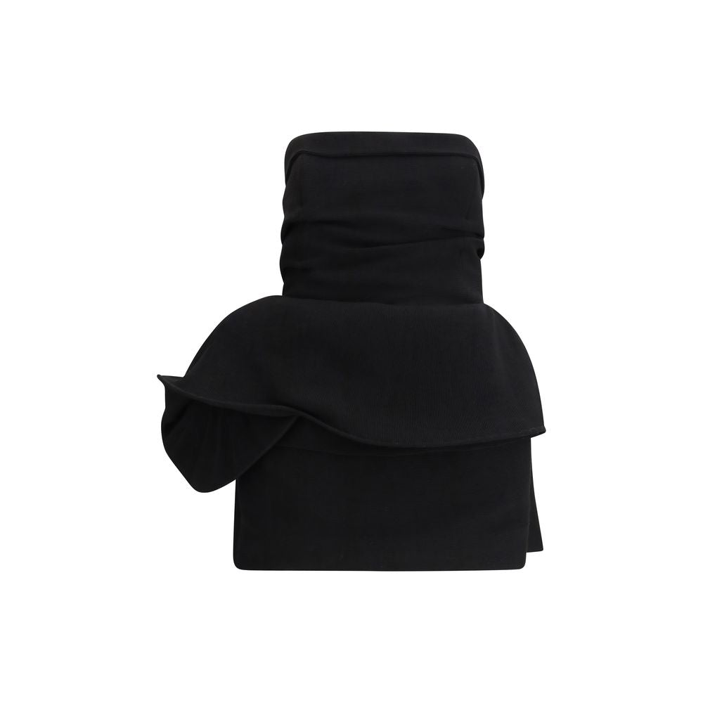 Black Viscose Casual Dress