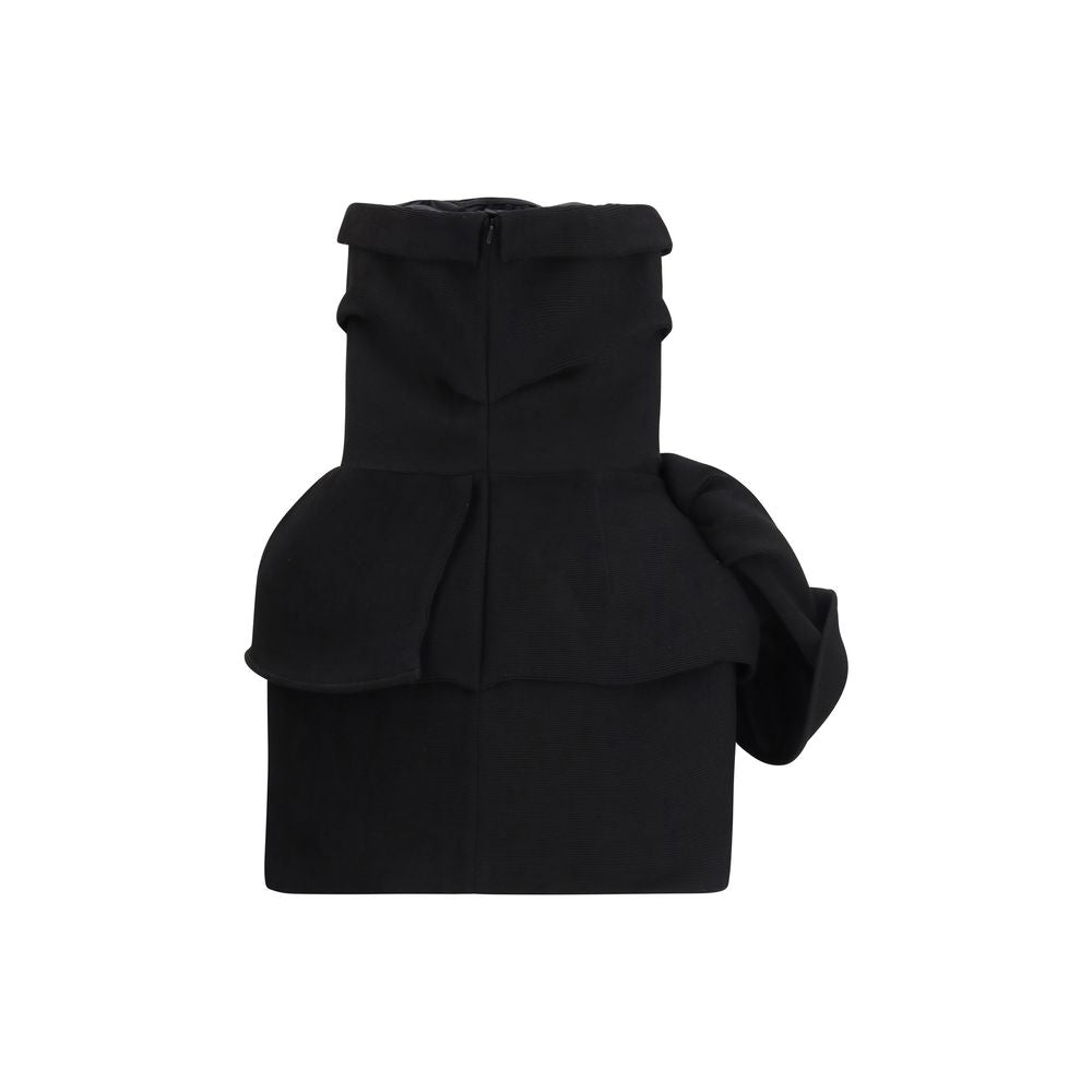 Black Viscose Casual Dress