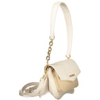 Beige Polyurethane Women Handbag