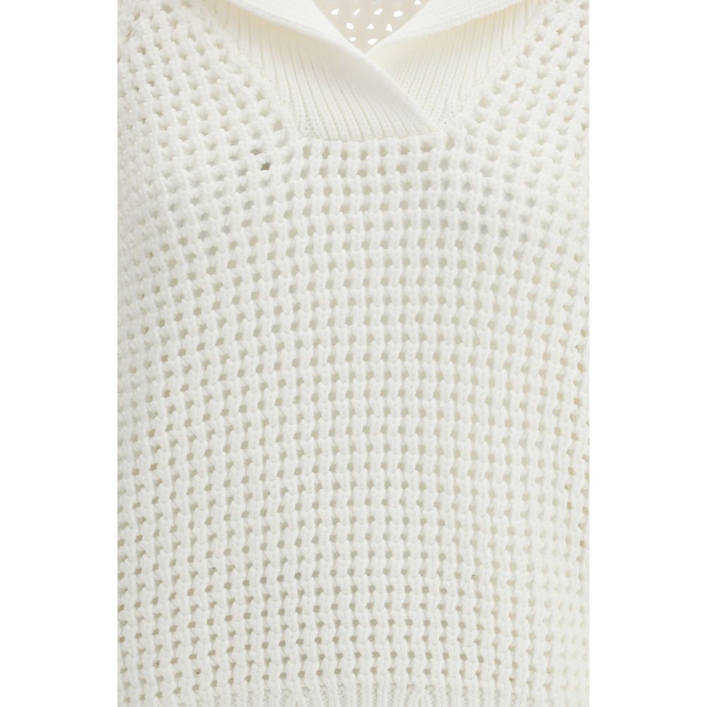 White Cotton Sweatshirt