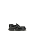 Black Calf Leather Bos Taurus Slip-On Loafers