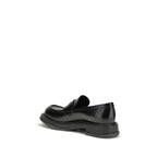 Black Calf Leather Bos Taurus Slip-On Loafers