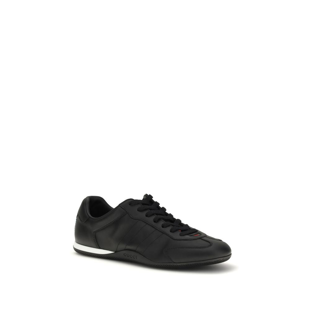 Black Calf Leather Bos Taurus Low Top Sneakers