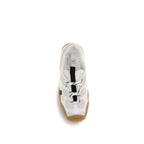 White Calf Leather Bos Taurus Athletic Sneakers