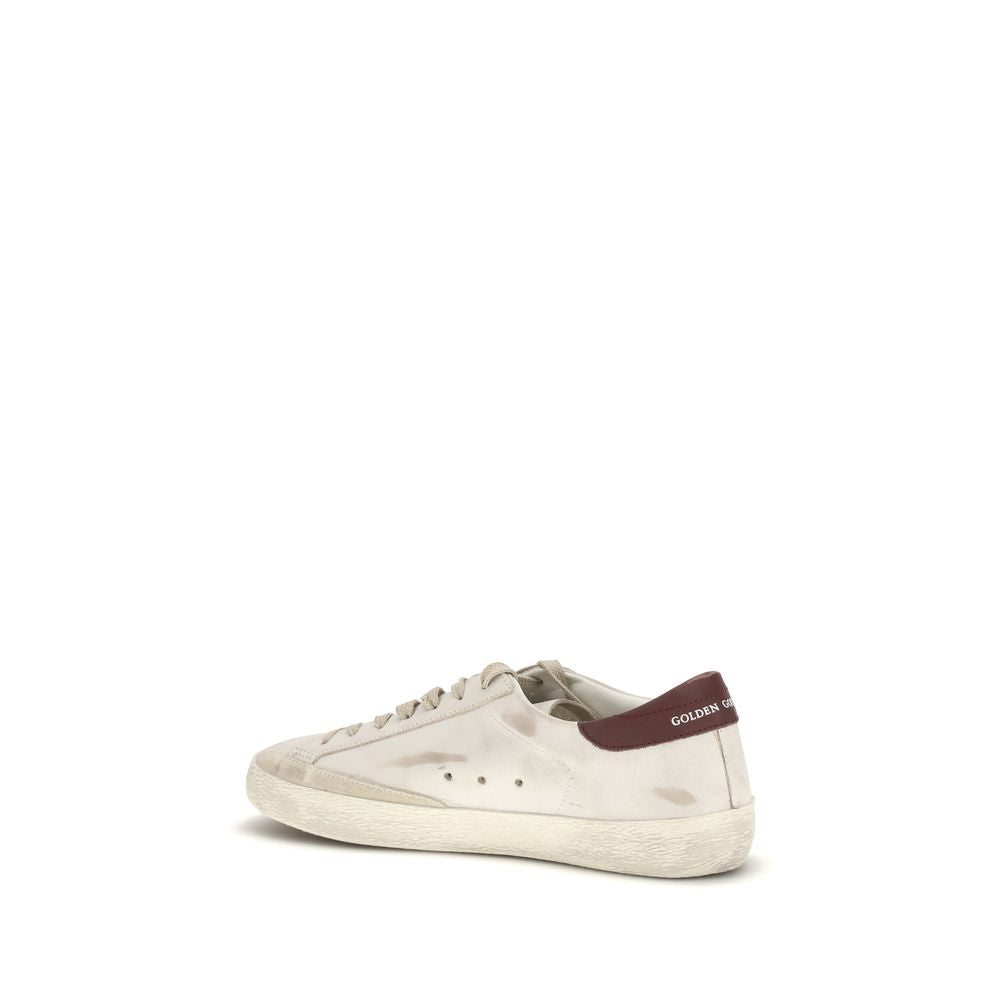 White Calf Leather Bos Taurus Sneakers