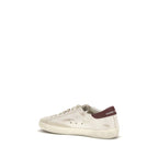 White Calf Leather Bos Taurus Sneakers