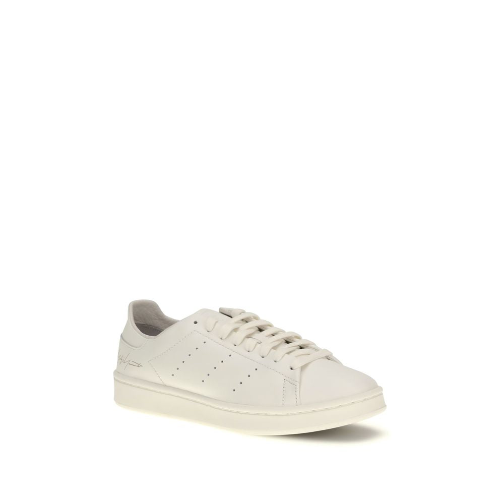 White Calf Leather Bos Taurus Low Top Sneakers