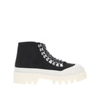 Black Canvas Chunky Sneakers