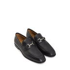 Black Calfskin Slip-On Loafers