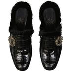 Black Calfskin Mules