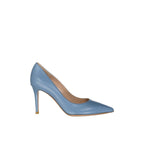 Blue Leather Pumps