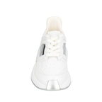 White Calfskin Chunky Sneakers