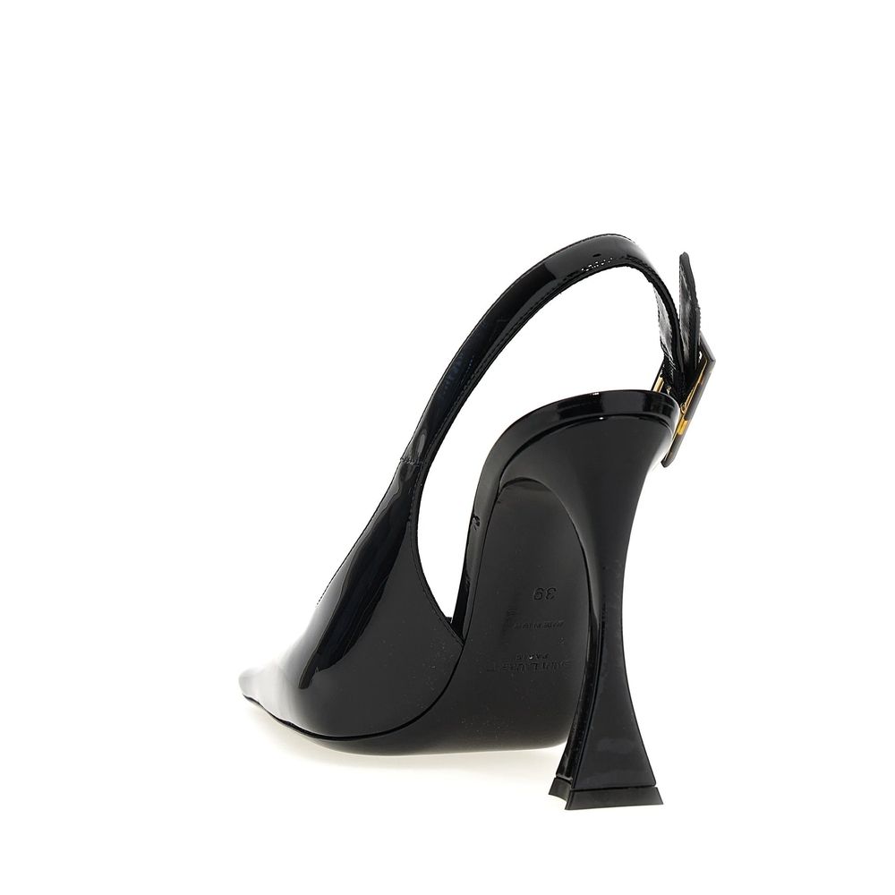 Black Calfskin High Heel Pumps