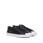Black Calfskin Low Top Sneakers