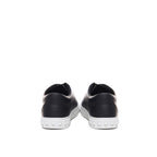 Black Calfskin Low Top Sneakers