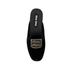 Black Calfskin Mules