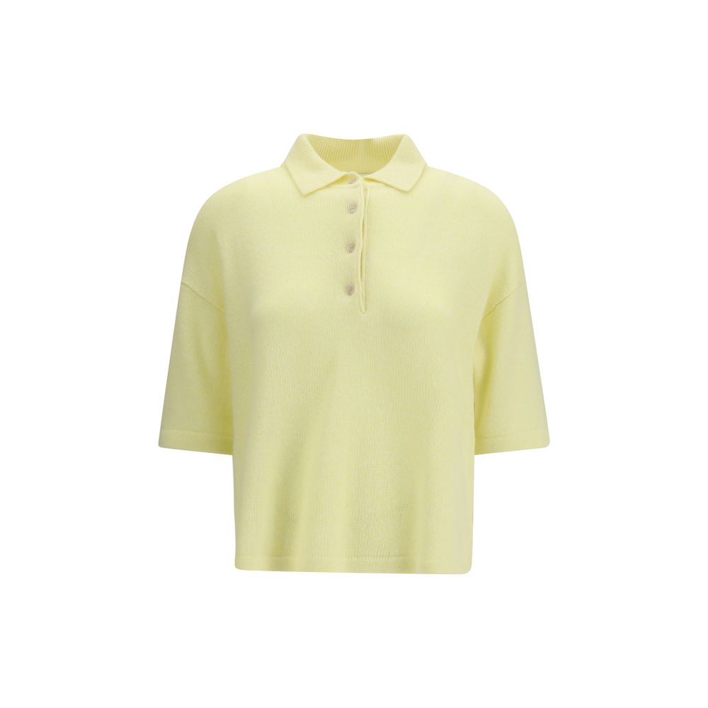 Bicolor Cashmere Polo Shirt