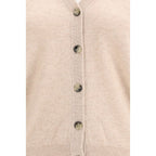Beige Cashmere Cardigan