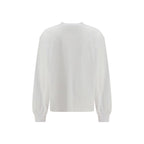 White Cotton Long Sleeve T-Shirt