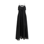 Black Cotton Casual Dress