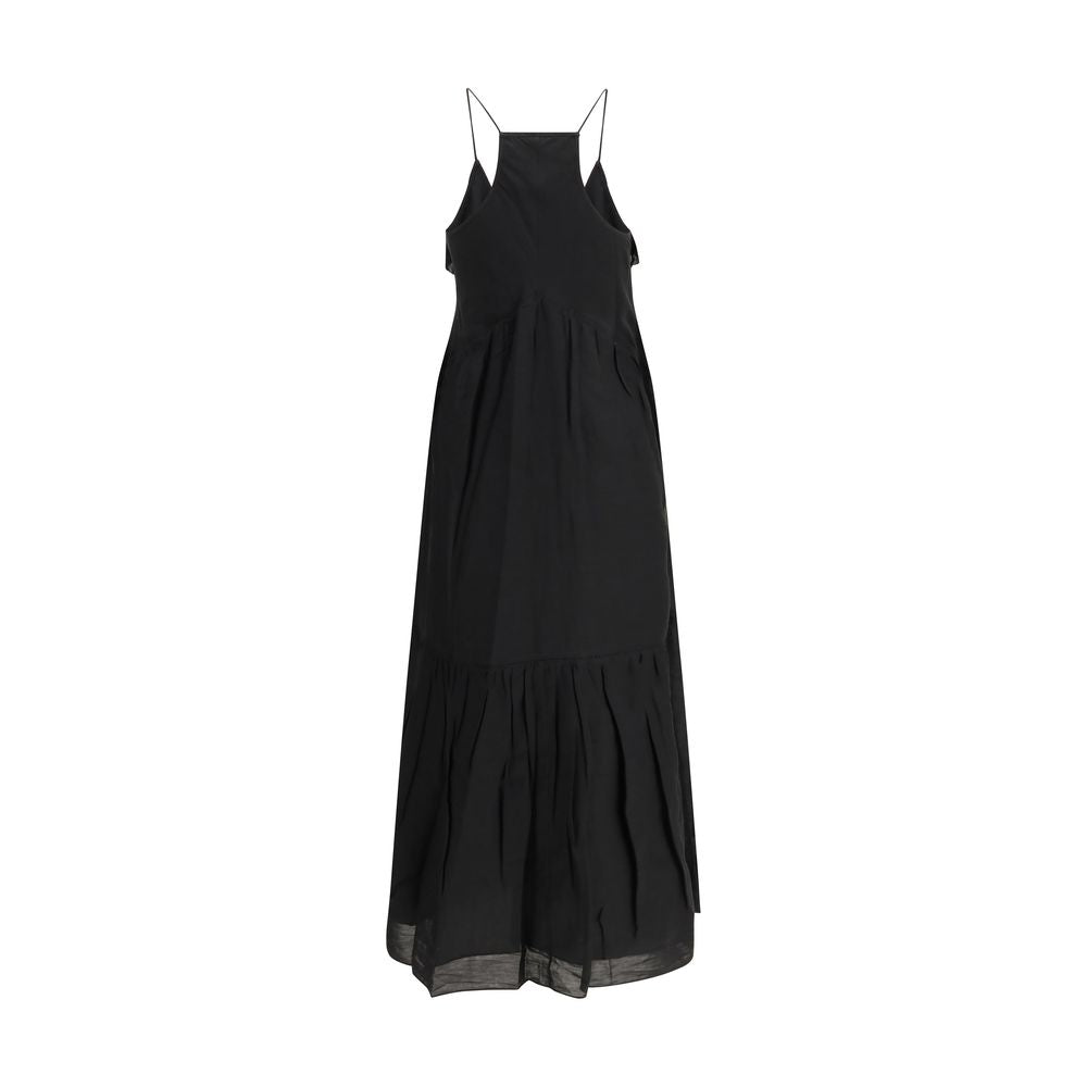 Black Cotton Casual Dress