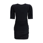 Black Cotton Casual Dress