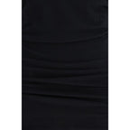 Black Cotton Casual Dress