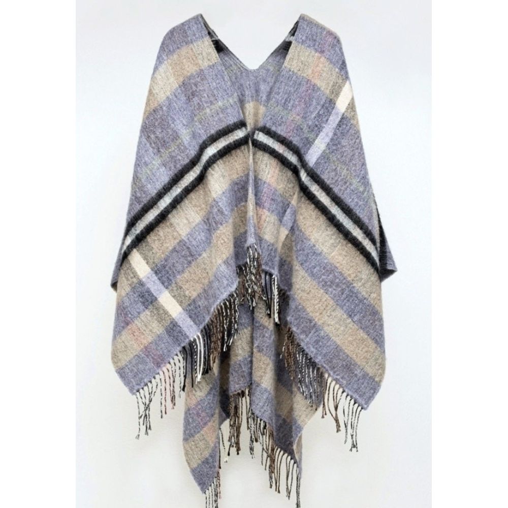 Brown Marabou Poncho