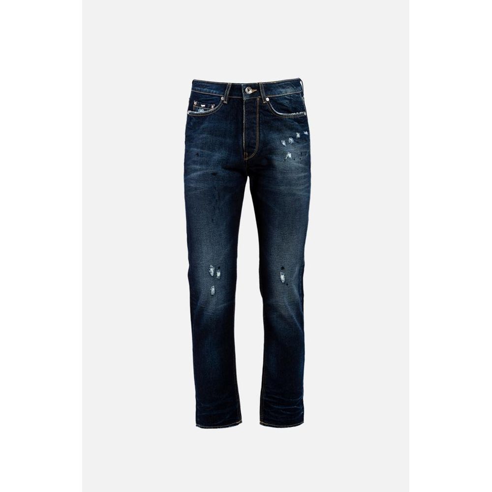 Blue Cotton Jeans Denim