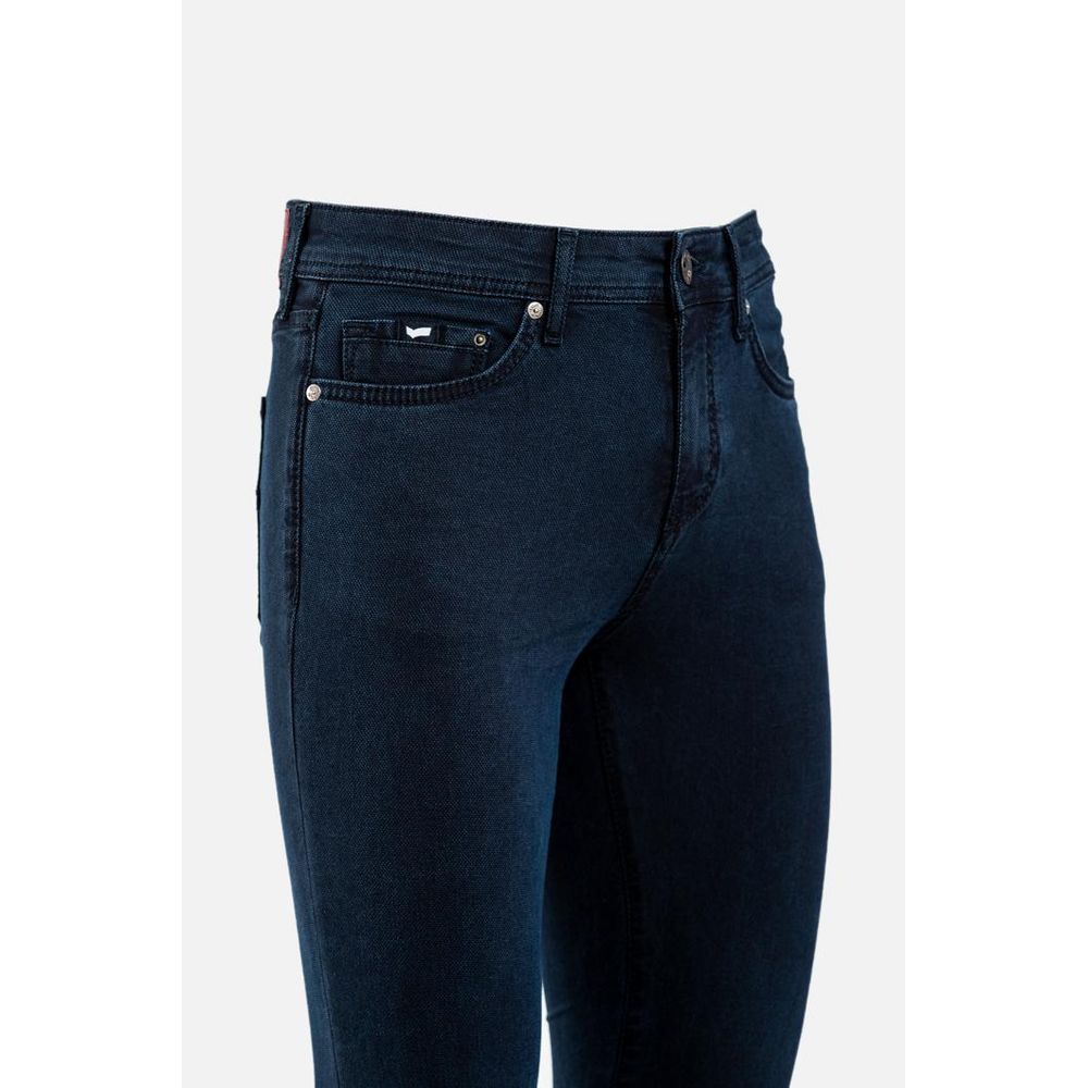 Blue Cotton Skinny Jeans
