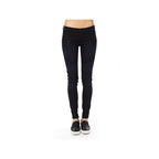 Blue Cotton Skinny Pants
