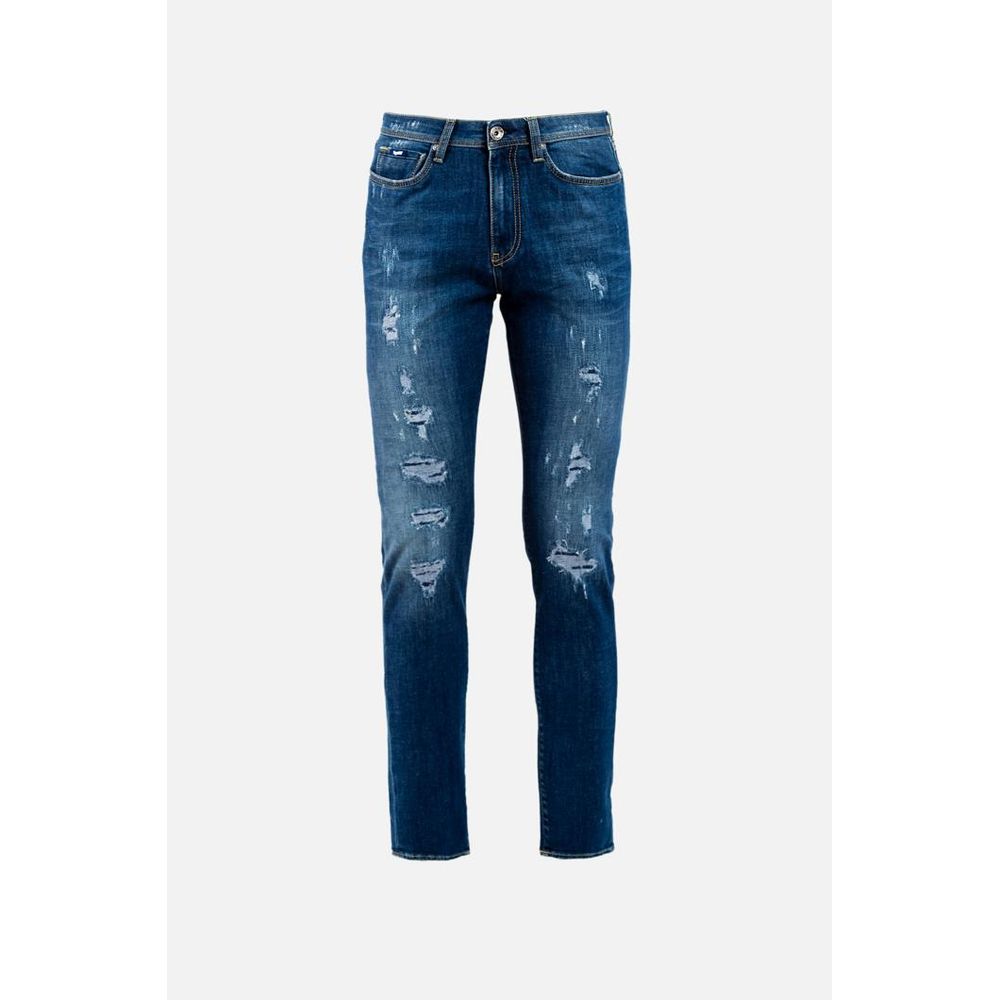 Blue Cotton Jeans Denim