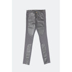 Gray Leather Pants