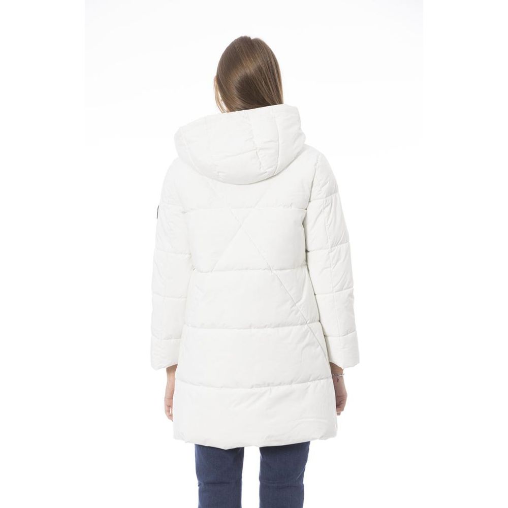 White Polyester Parka