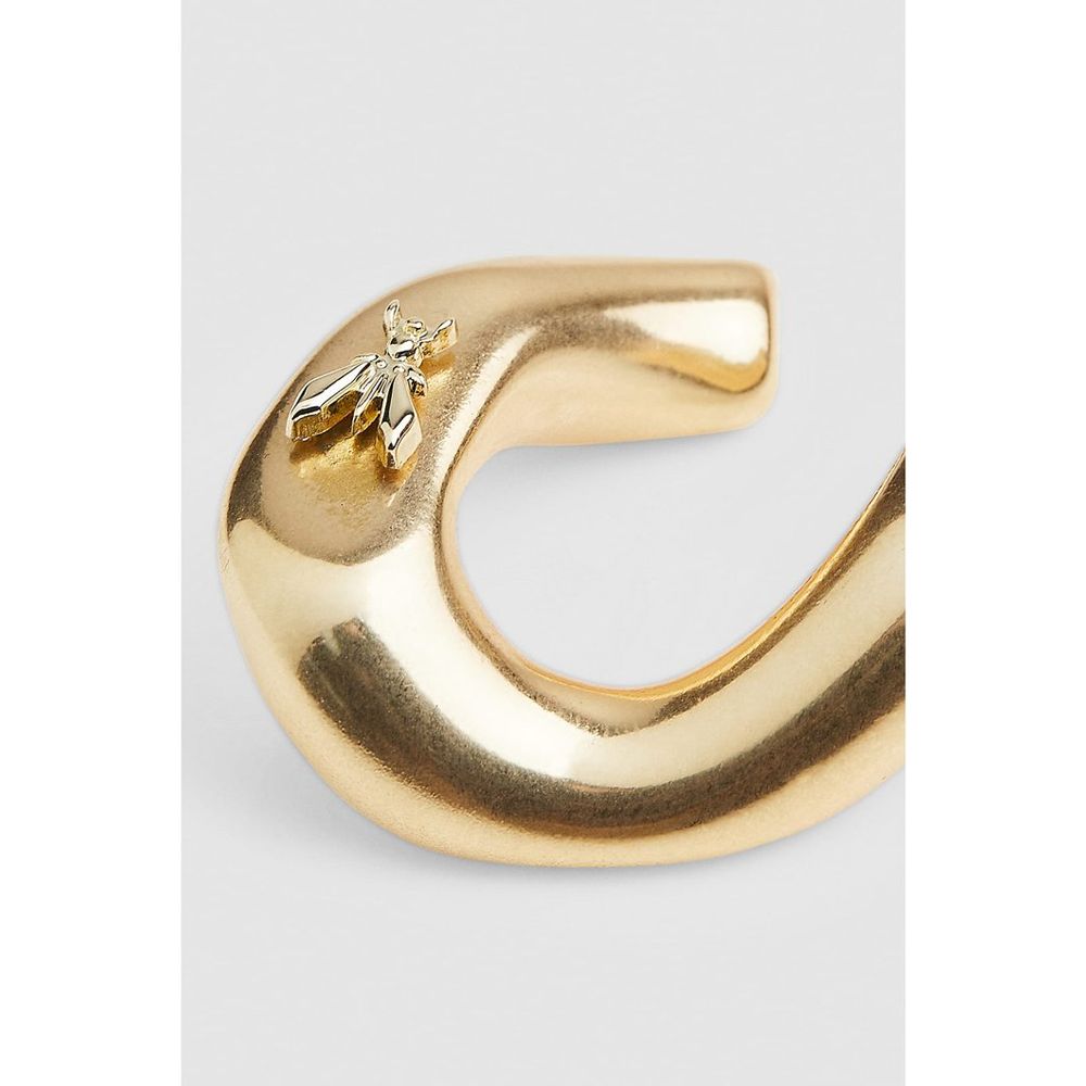 Gold Plastic Earrings