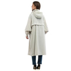 Gray Polyamide Full-Length Jacket