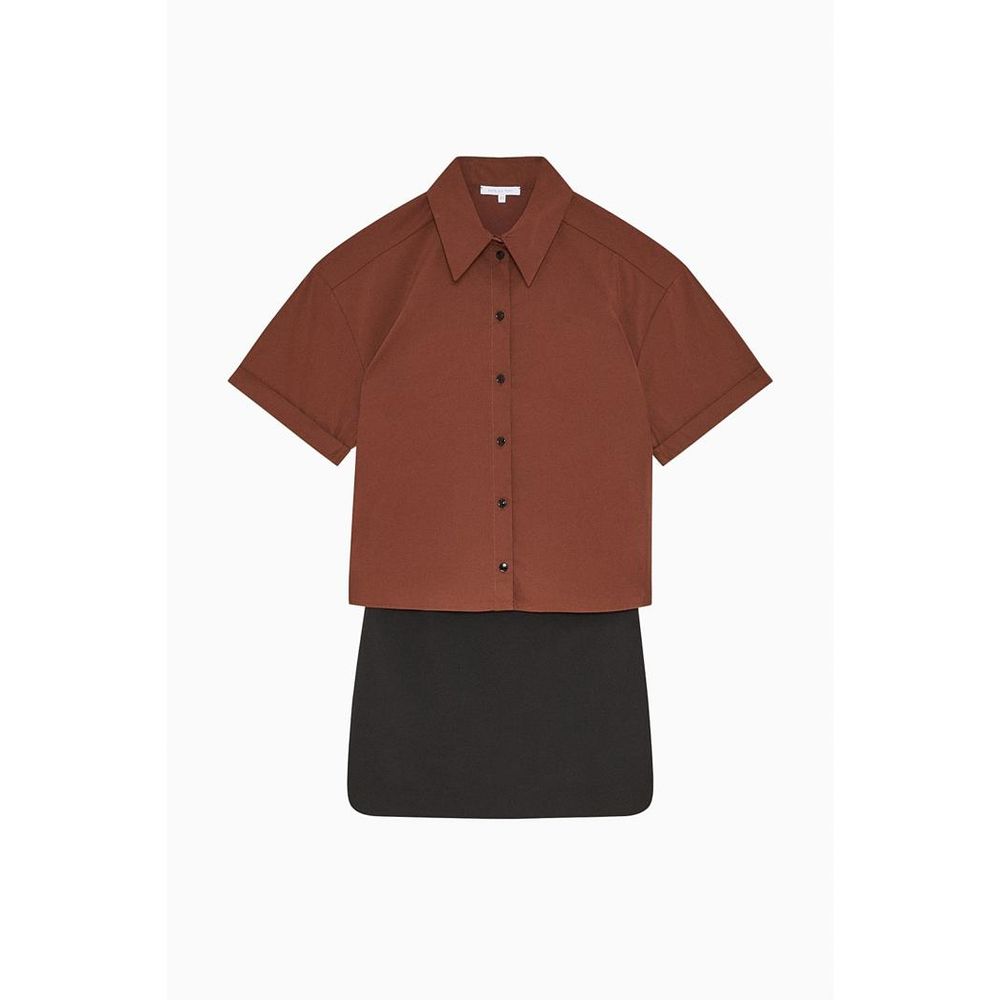 Bicolor Polyester Shortsleeve Shirt